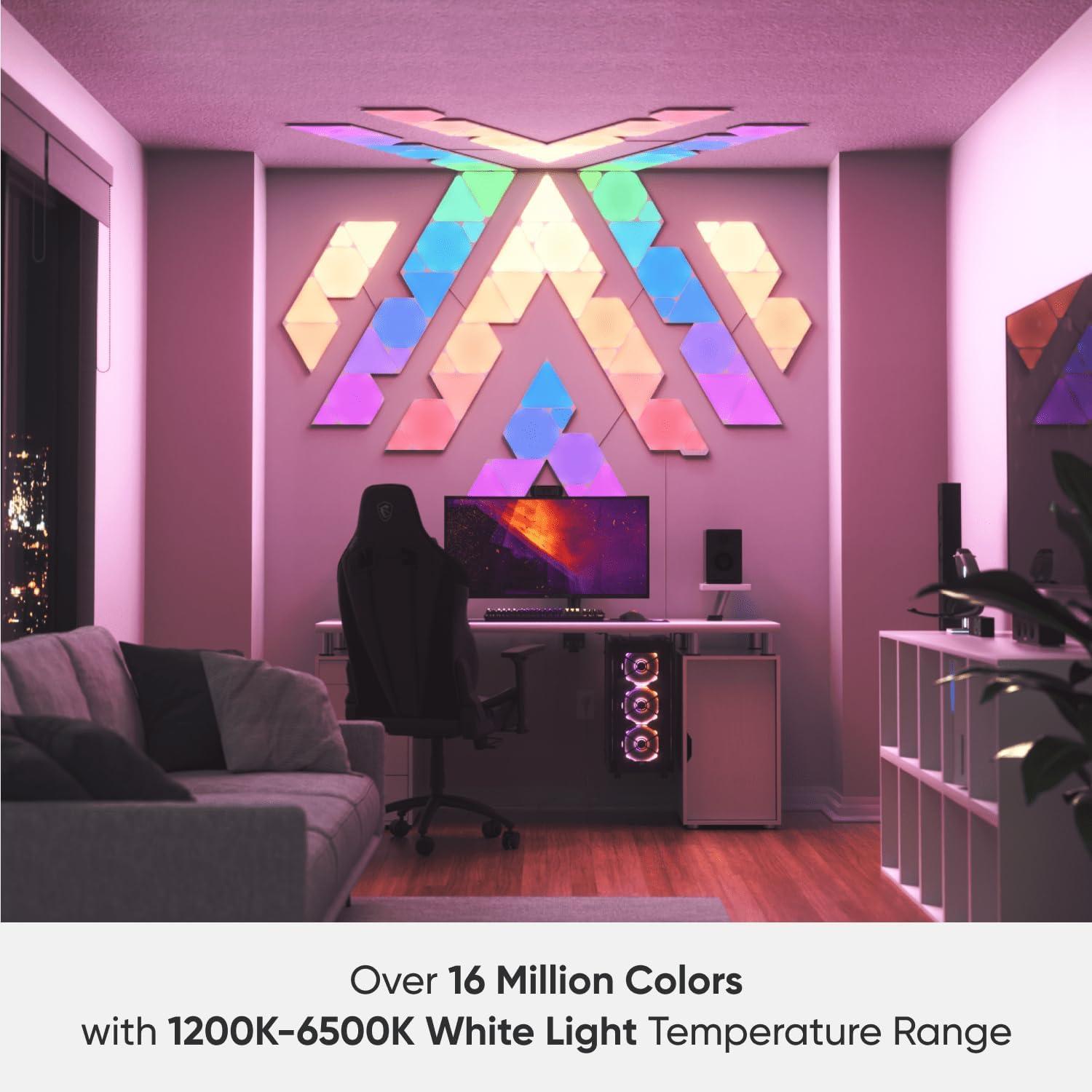 Nanoleaf 7pk Shapes Triangle Smarter LED Light Kit