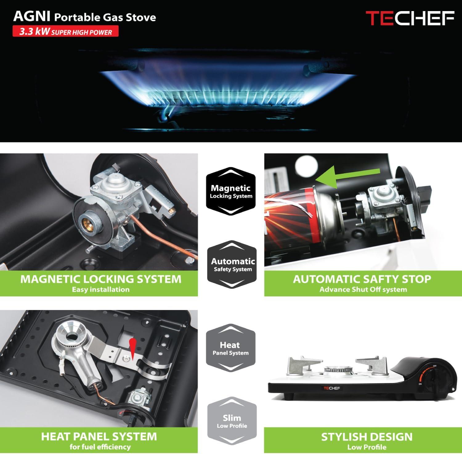 TECHEF - AGNI Portable Butane Gas Stove Burner