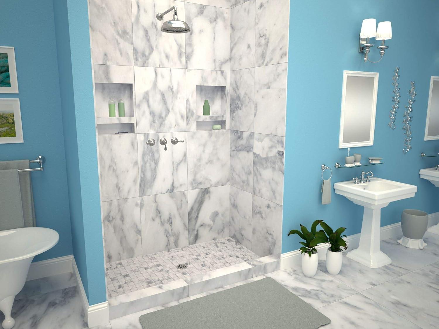 Tile Redi P3236c-Pvc Redi Base 36" X 32" Rectangular Shower Base - Chrome