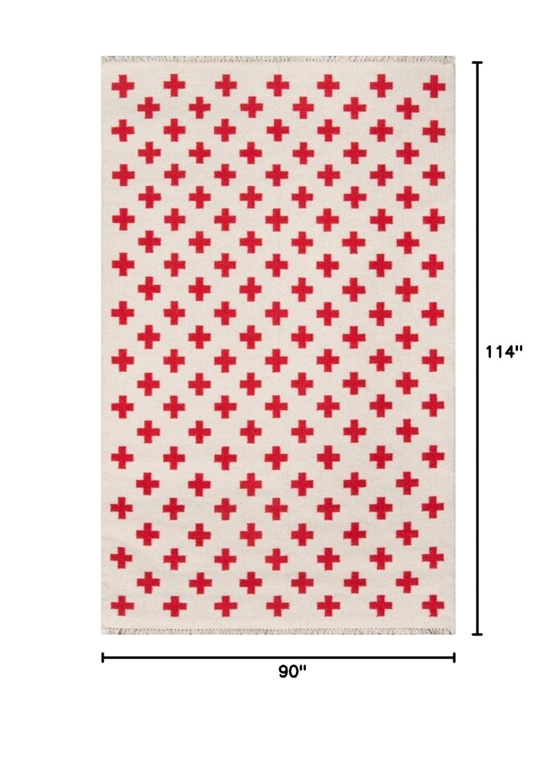 Novogratz Topanga Geometric Handwoven Wool Gray/White Area Rug & Reviews | AllModern