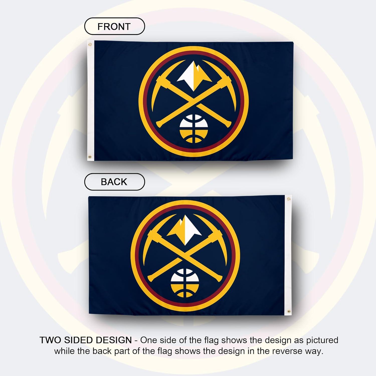 Denver Basketball Nuggets 3x5 Indoor / Outdoor 3x5 Banner Flag