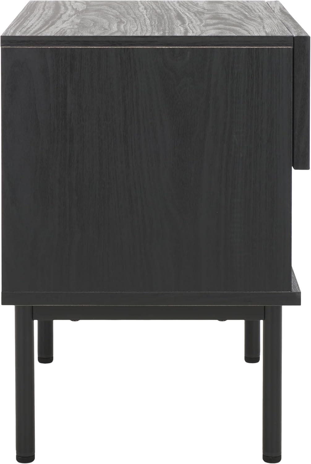 Axelle 1 Drawer Nightstand - NST9607 - Black/Black - Safavieh