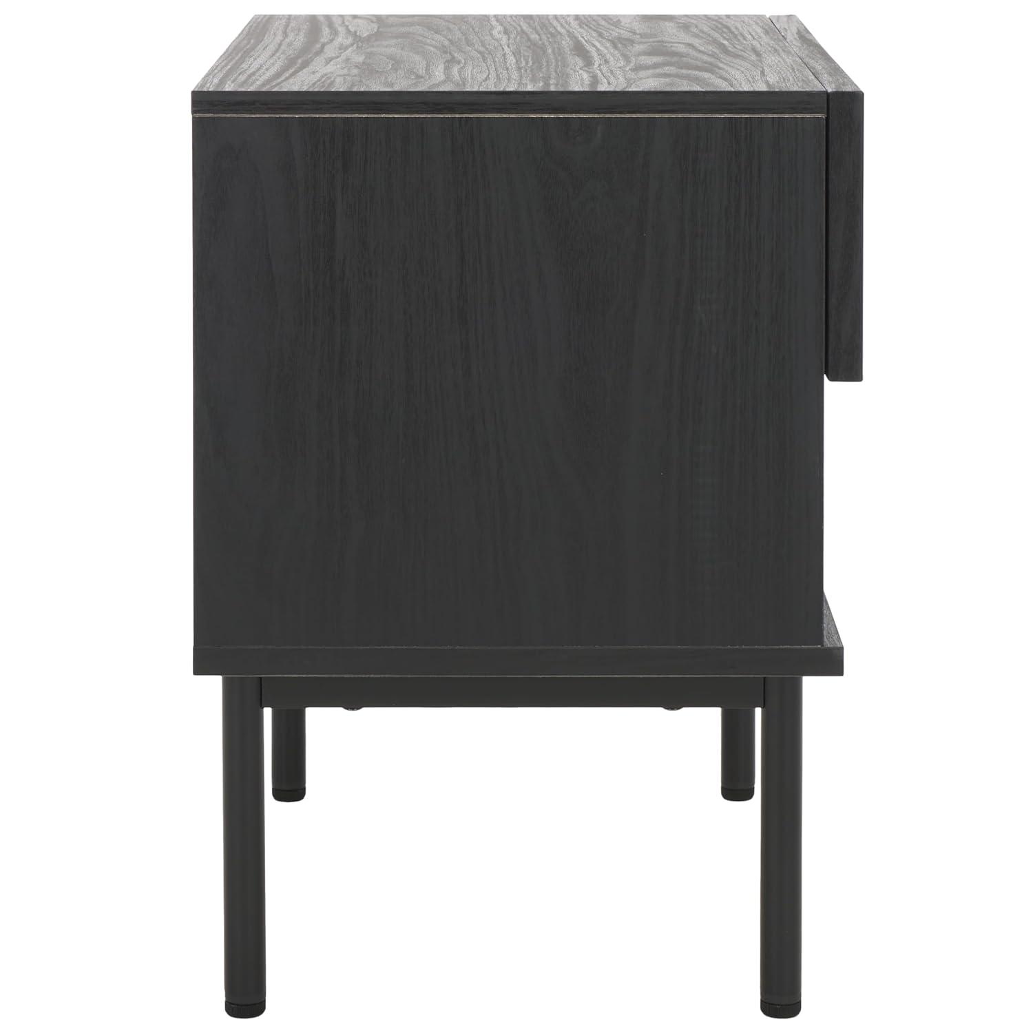 Axelle 1 Drawer Nightstand - NST9607 - Black/Black - Safavieh