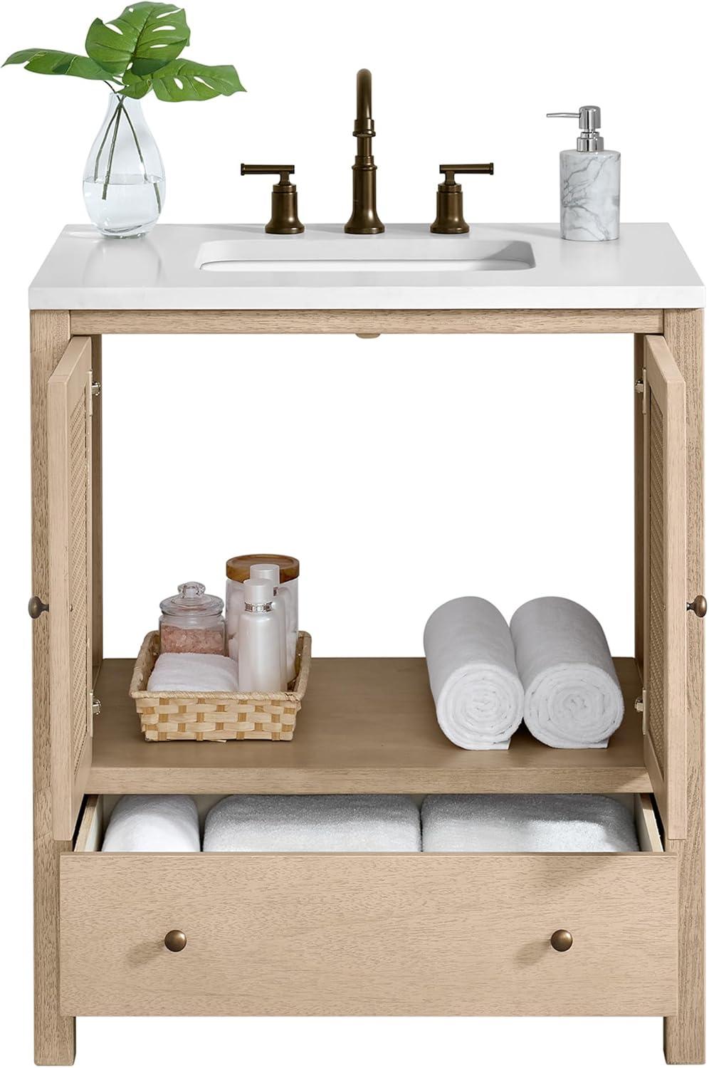 Alaterre Furniture Lucca 30in Bathroom Vanity