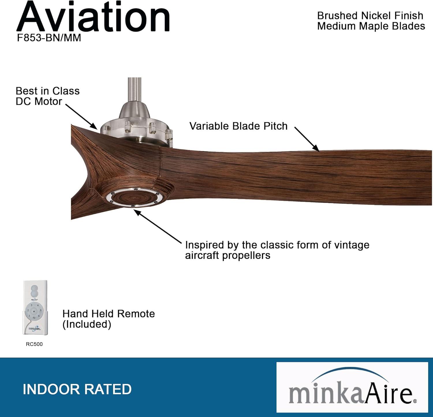60" 3 - Blade Propeller Ceiling Fan with Remote Control