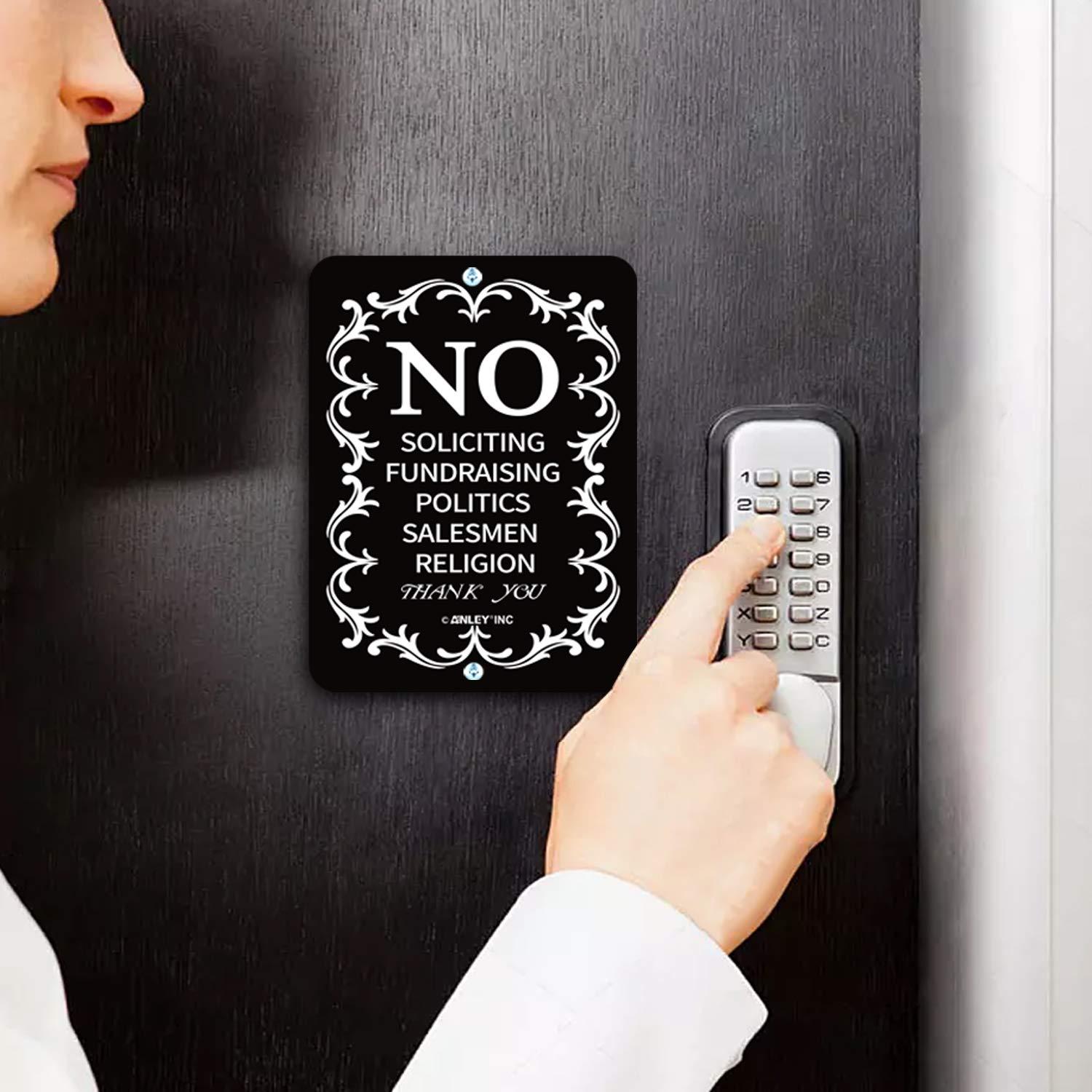 Inbox Zero No Soliciting for Home and Business, do Not Ring the Bell Sign