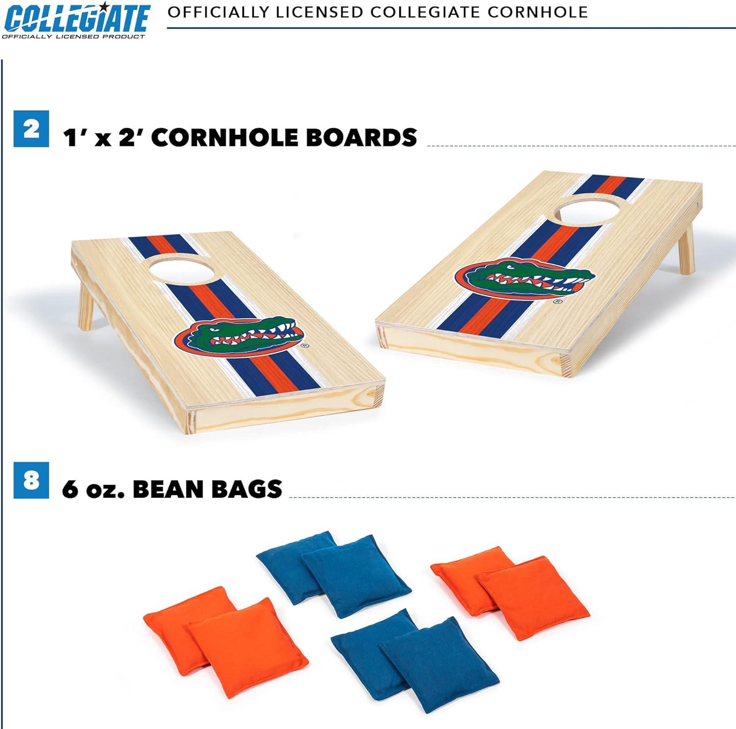 NCAA Florida Gators 1'x2' Wood Cornhole Set