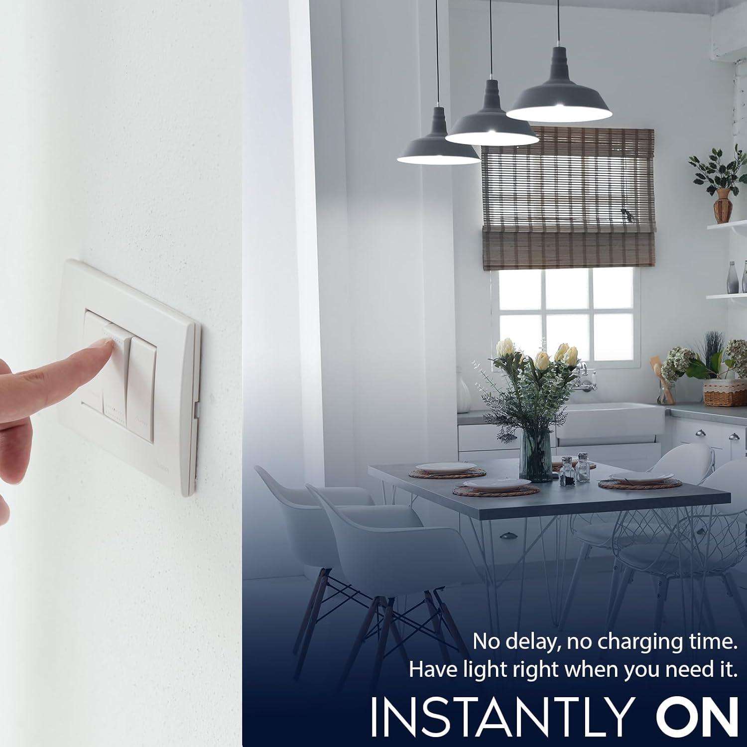 LUXRITE A19 LED Light Bulb 75 Watt Equivalent, CRI90, 5CCT Selectable 2700K 3000K 3500K 4000K 5000K, Dimmable, 1100LM, Standard LED Light Bulbs 11W, E26 Medium Base, ETL - Indoor Outdoor (12 Pack)