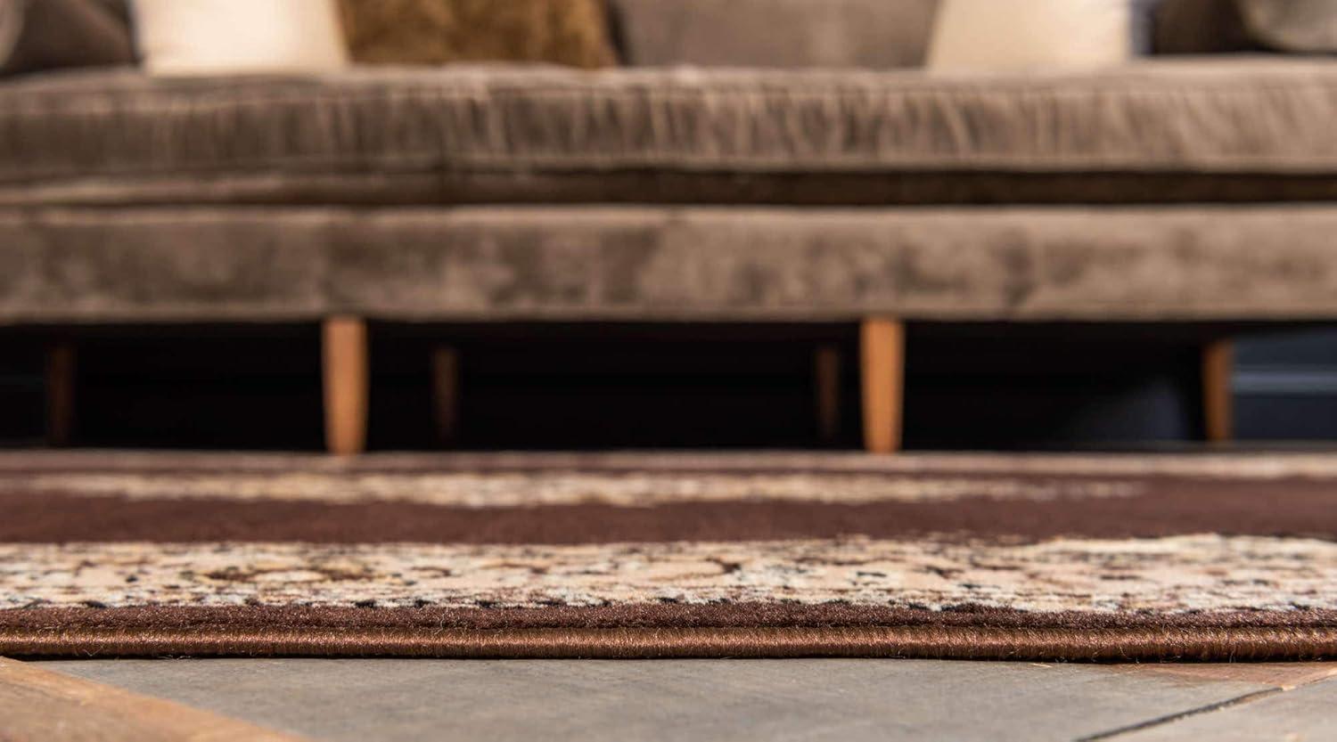 Rugs.com Amaya Collection Rug – 8' x 10' Red Medium Rug Perfect For Living Rooms, Large Dining Rooms, Open Floorplans