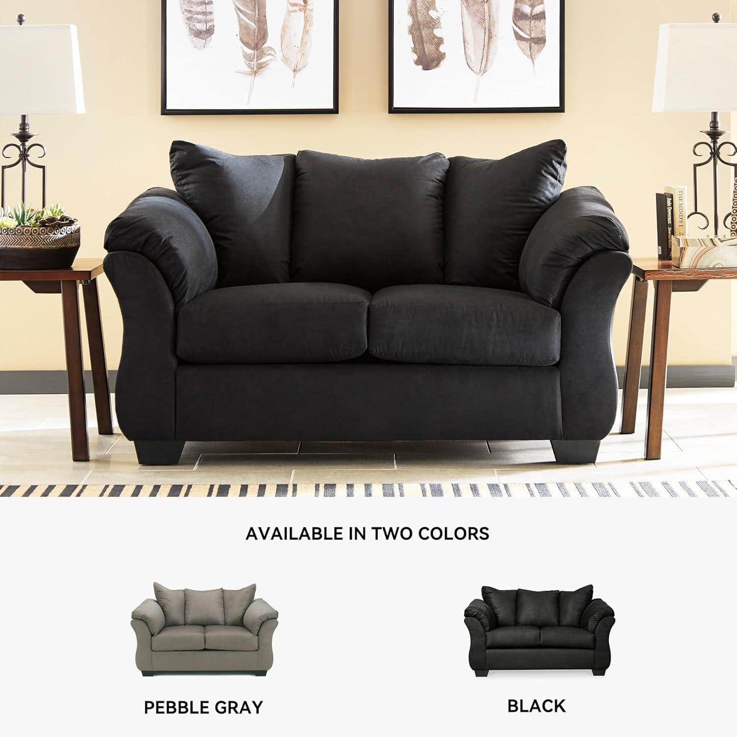 Signature Design by Ashley Darcy Loveseat in Black