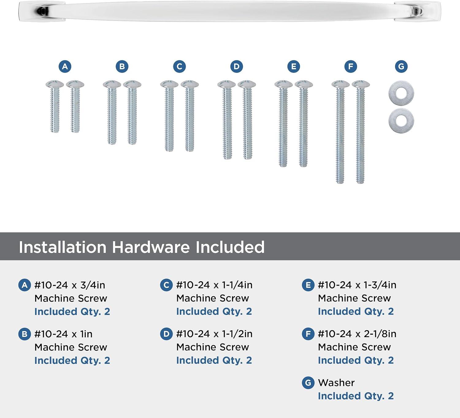 Amerock Highland Ridge 18 inch (457mm) Center-to-Center Polished Chrome Appliance Pull