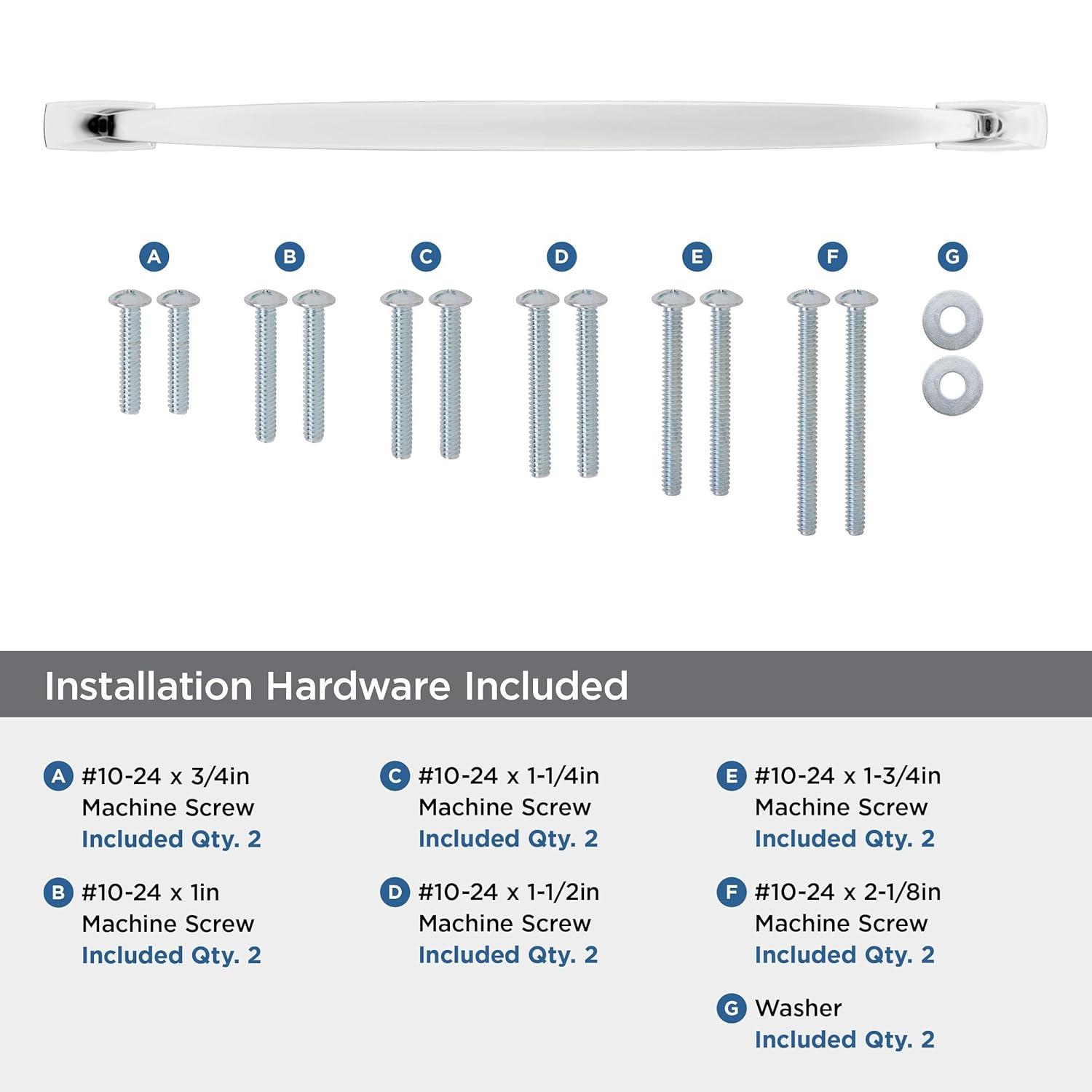 Amerock Highland Ridge 18 inch (457mm) Center-to-Center Polished Chrome Appliance Pull