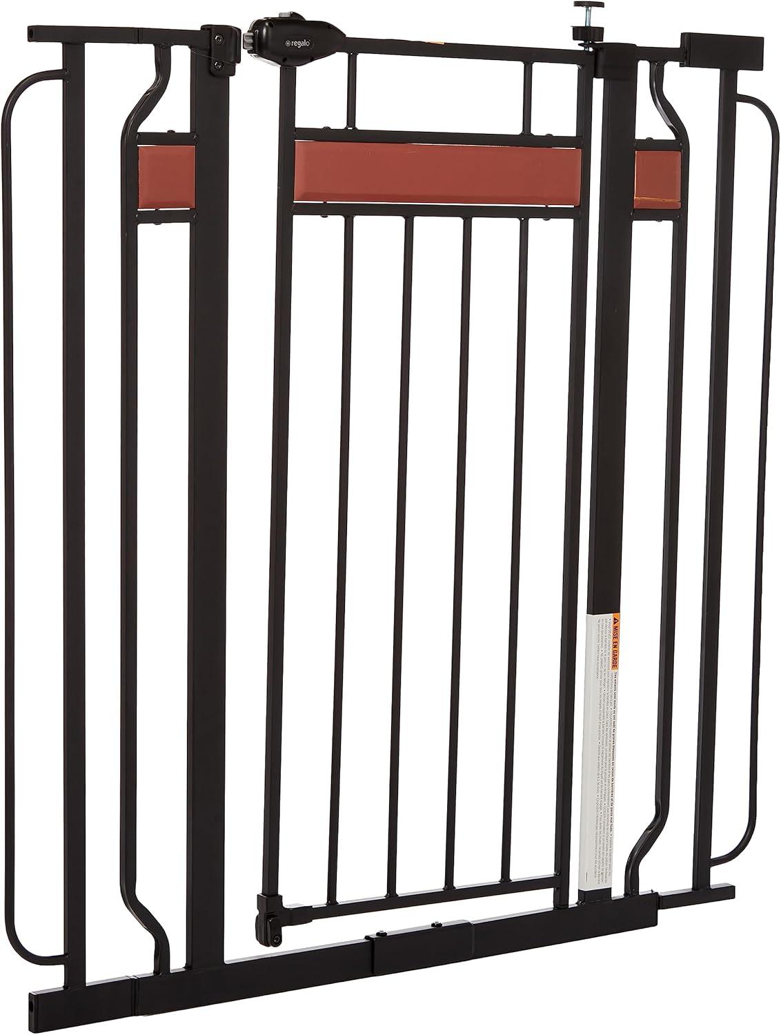 Regalo Extra Tall Home Accents Metal Walk Through Baby Gate