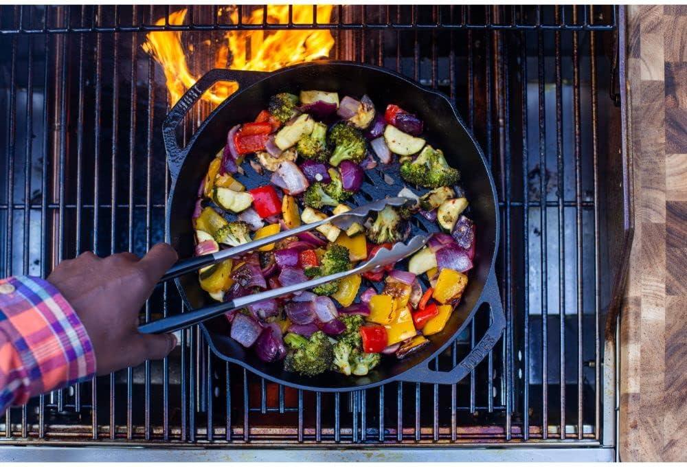 Lodge 12 Inch Dual Handle Grill Basket