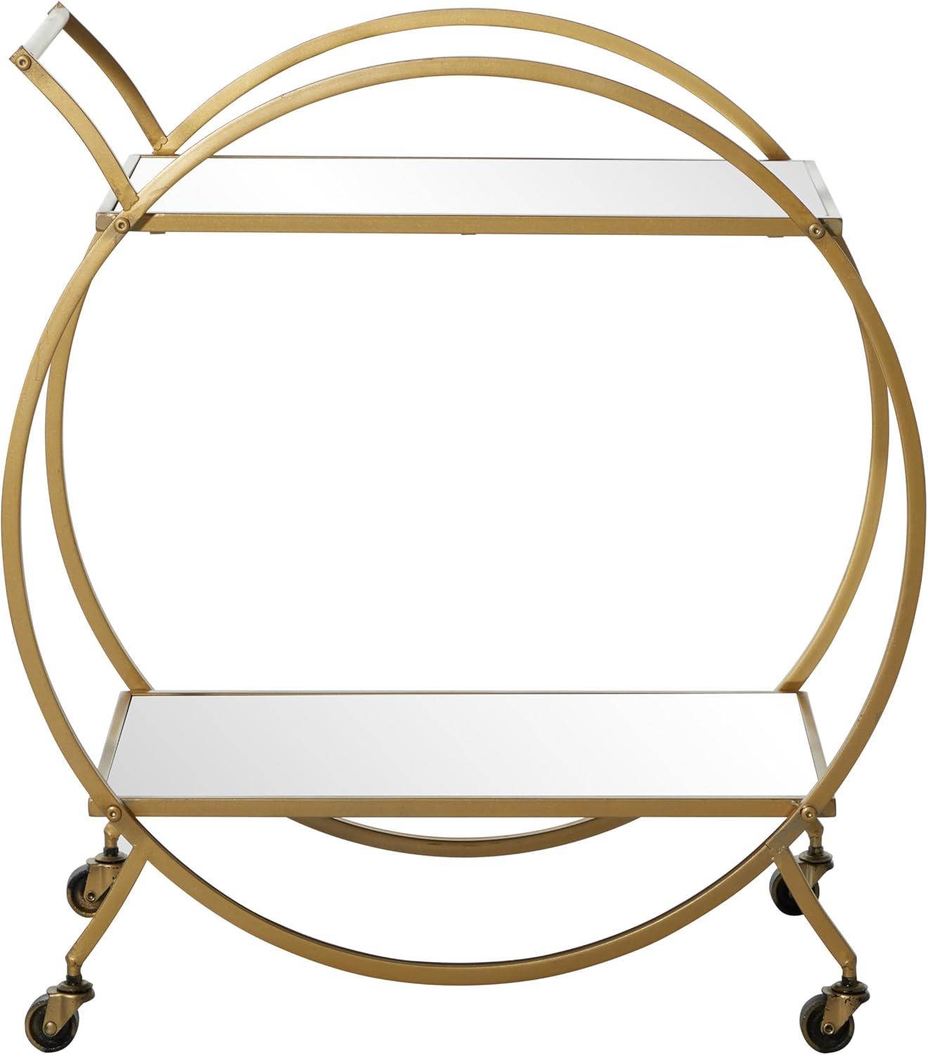 Contemporary Glam Metal Bar Cart - Olivia & May