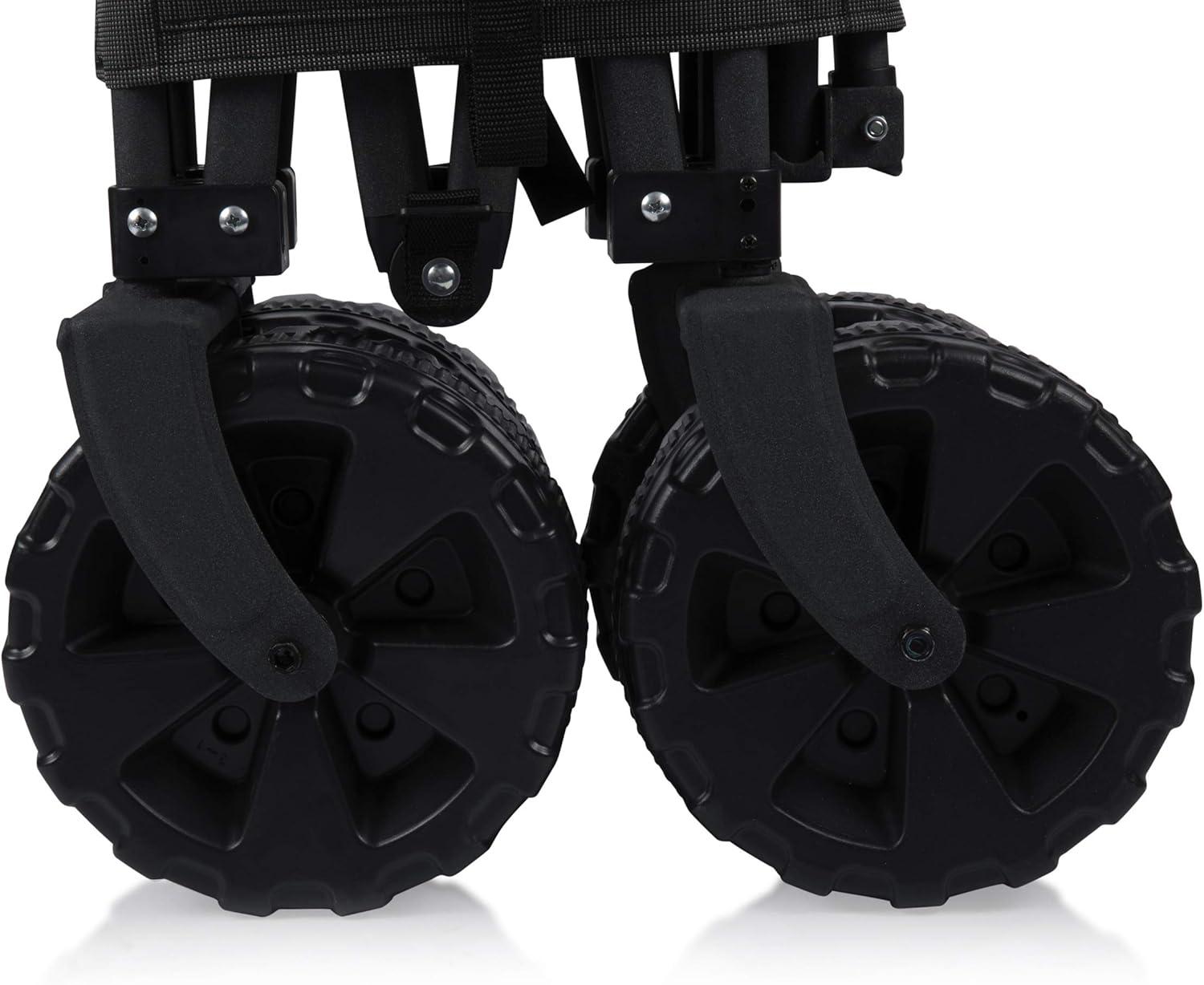 ONIVA™ Adventure Wagon Elite All-Terrain Folding Beach Wagon with Big Wheels plus Table Top Lid & Soft Cooler Liner - Collapsible Utility Wagon