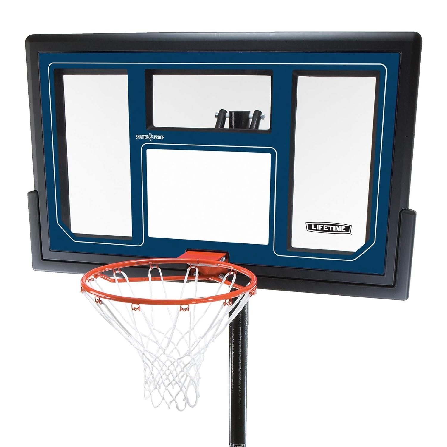 Lifetime Lifetime Height Adjustable Portable Basketball Hoop (50" Polycarbonate Backboard)