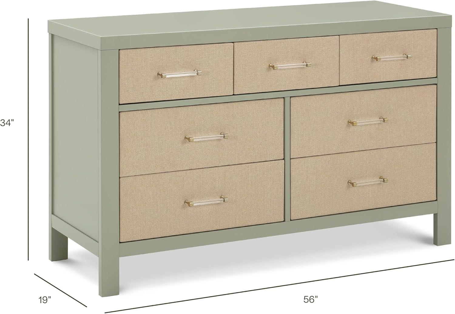 Eloise 7 Drawer 19" W Double Dresser