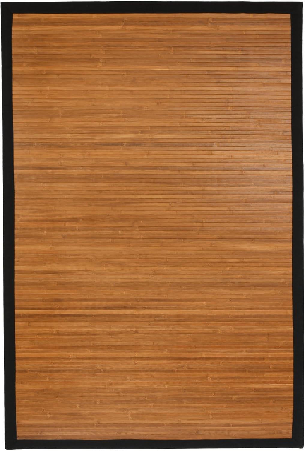 Oriental Furniture Bamboo Rug, Burnt Bamboo, 5x8