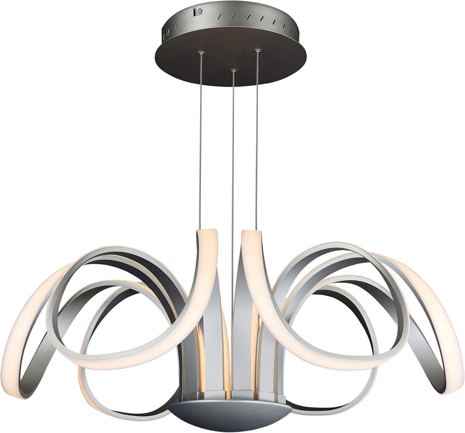 Capella Flower 30" Integrated LED ETL Certified Chandelier Height Adjustable Pendant