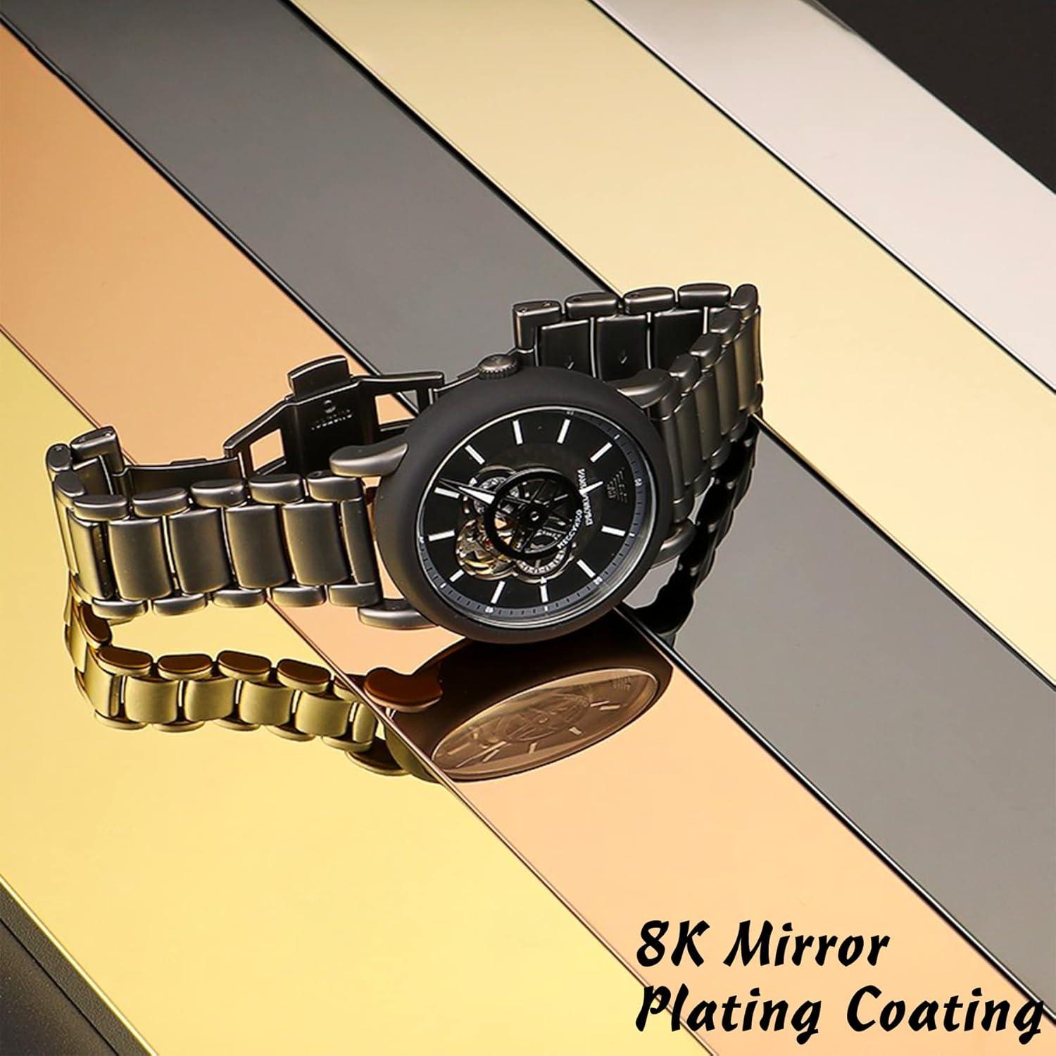 Stainless Steel Wall Molding Trim Peel and Stick, Flexible Self-Adhesive Metal Trim for Ceiling, Mirror Frame and More, Mirror-Like Finish Metallized Silver