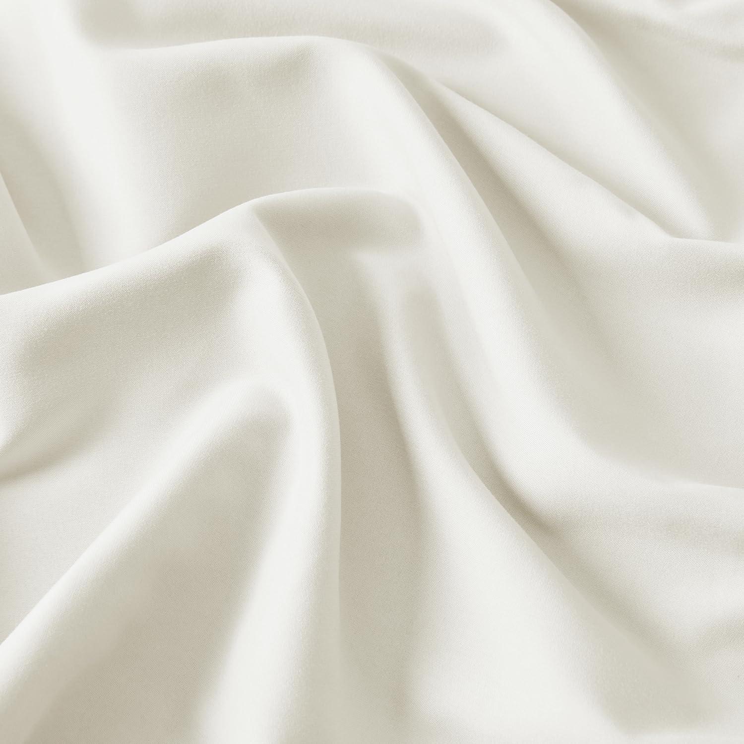 Nestl Luxury Soft Microfiber Standard/Queen Size Pillowcases, Set of 2, Off White
