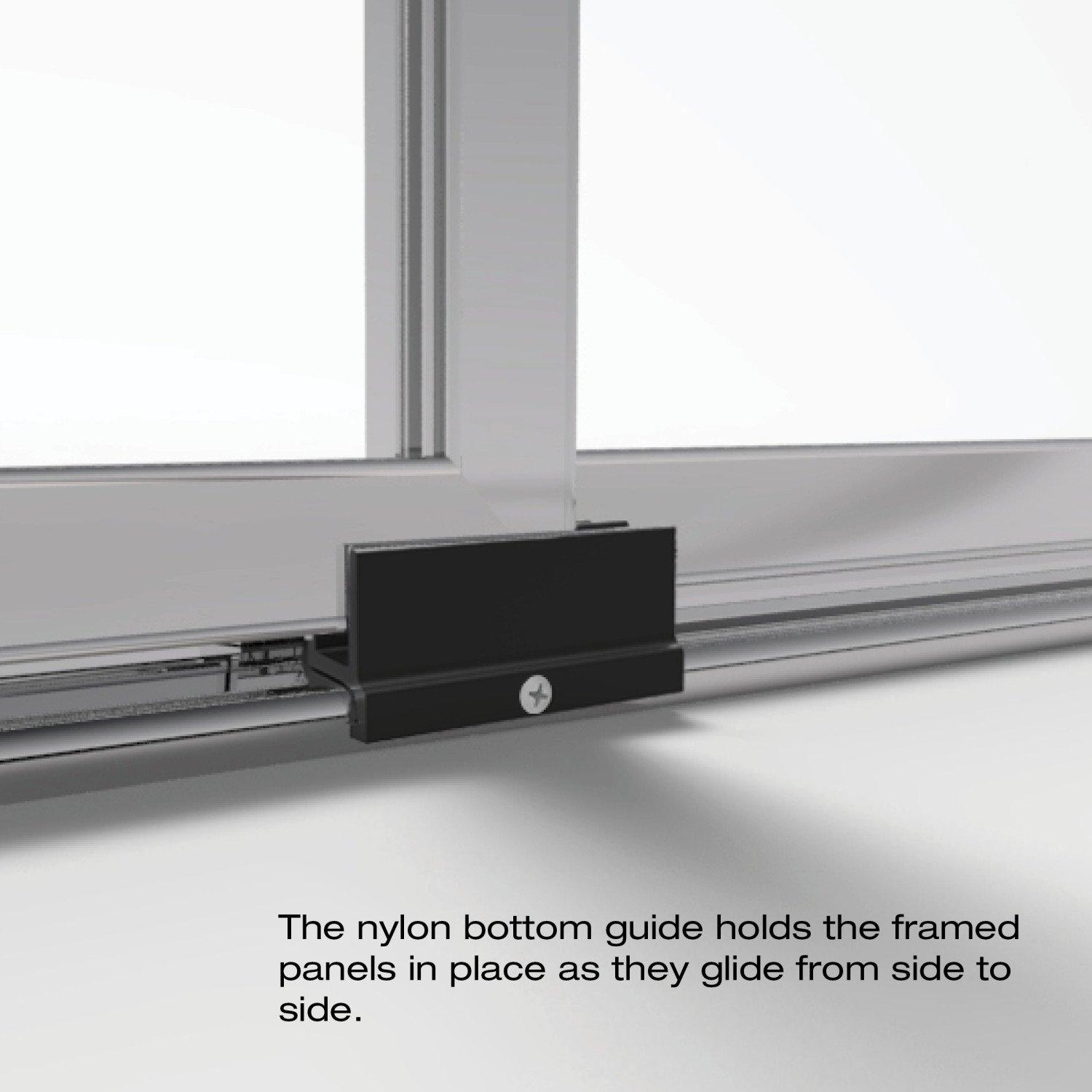 Deluxe 44" W x 68" H Frameless Shower Door