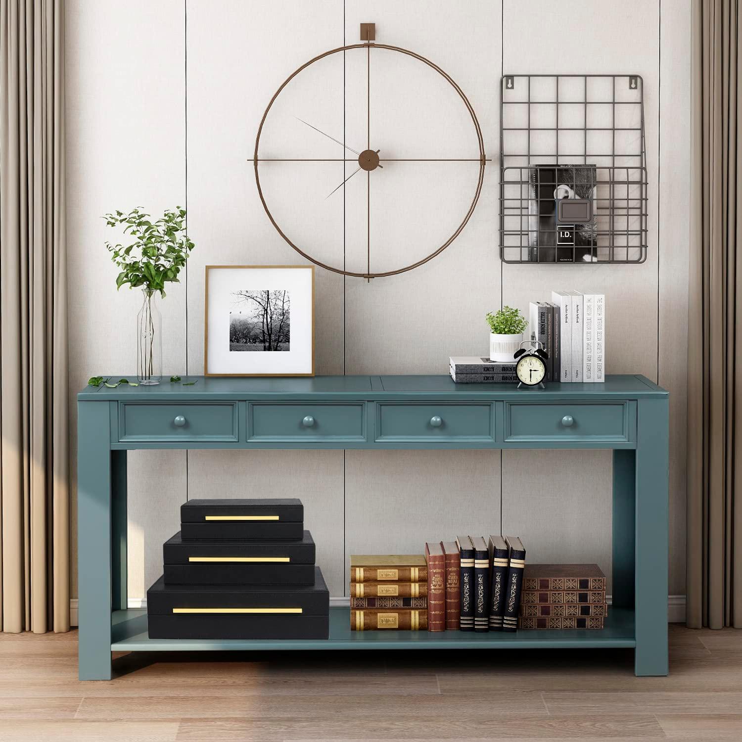 Faux  Leather Decorative Jewelry Storage Nesting Organizer Boxes with Lids Gold Handle Set of 3, Black