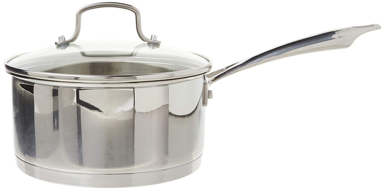 Cuisinart Professional Series 3qt Stainless Steel Saucepan with Cover - 89193-20: Dishwasher-Safe, Gas & Electric Compatible