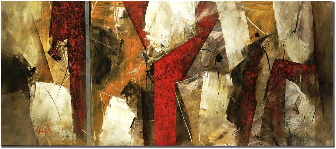 'Abstract IX' Canvas Art-14x32