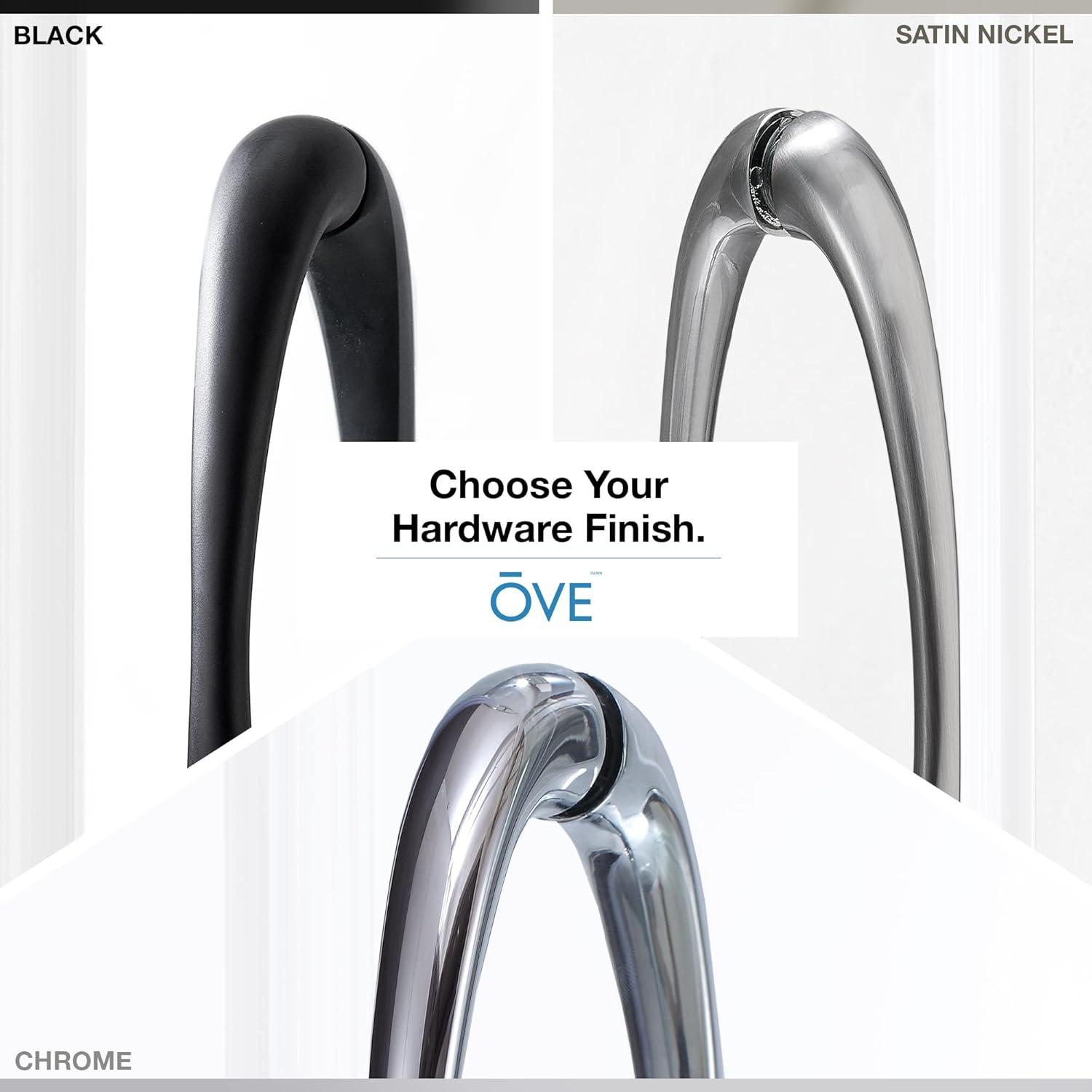 OVE Decors Breeze 33 in. Framed Round Shower Kit w/ Clear Glass, Base, Wall