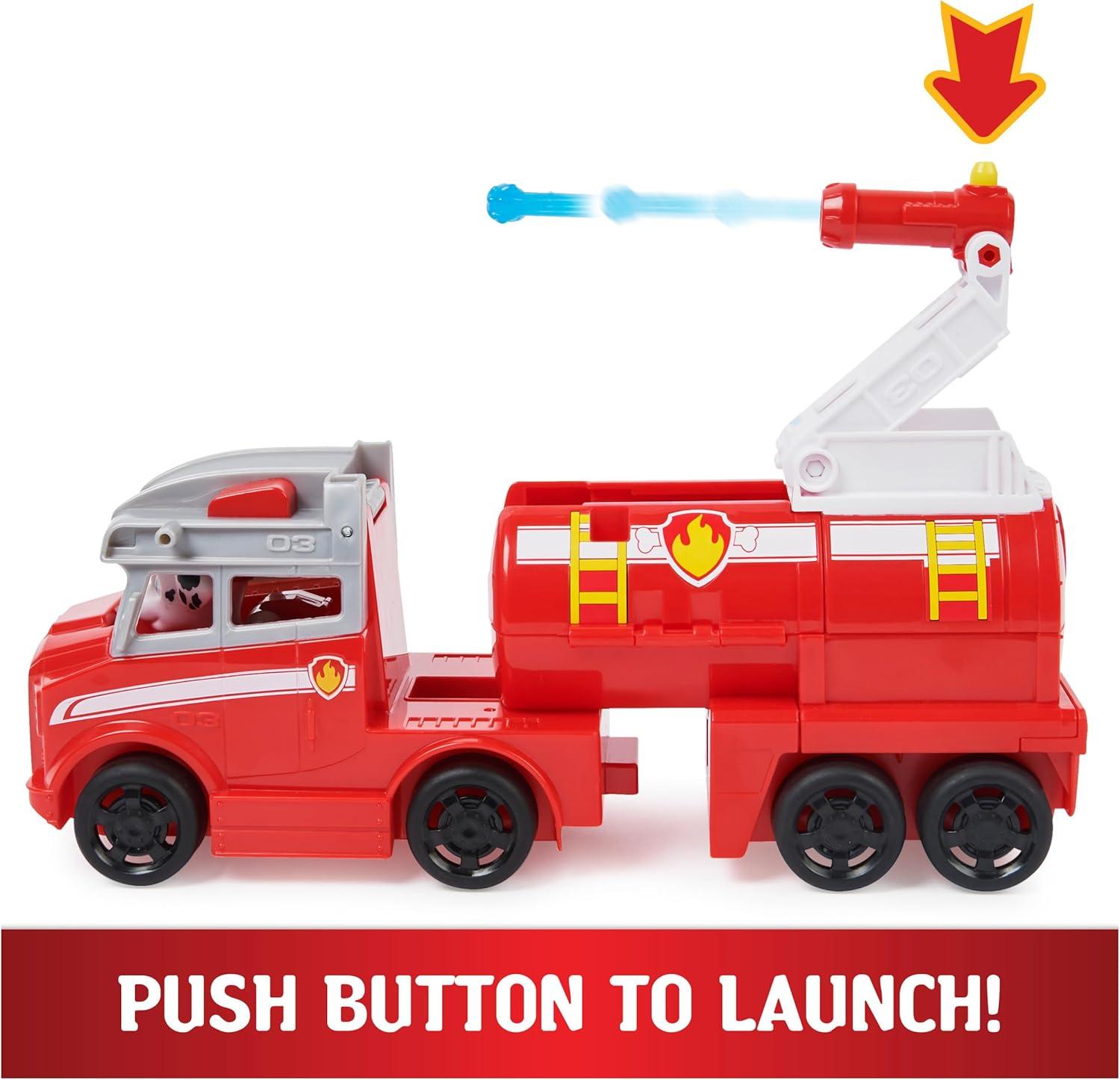 Paw Patrol, Big Truck Pup’s Transforming Toy Trucks with Collectible Action Figure, Kids Toys for Ages 3 and up