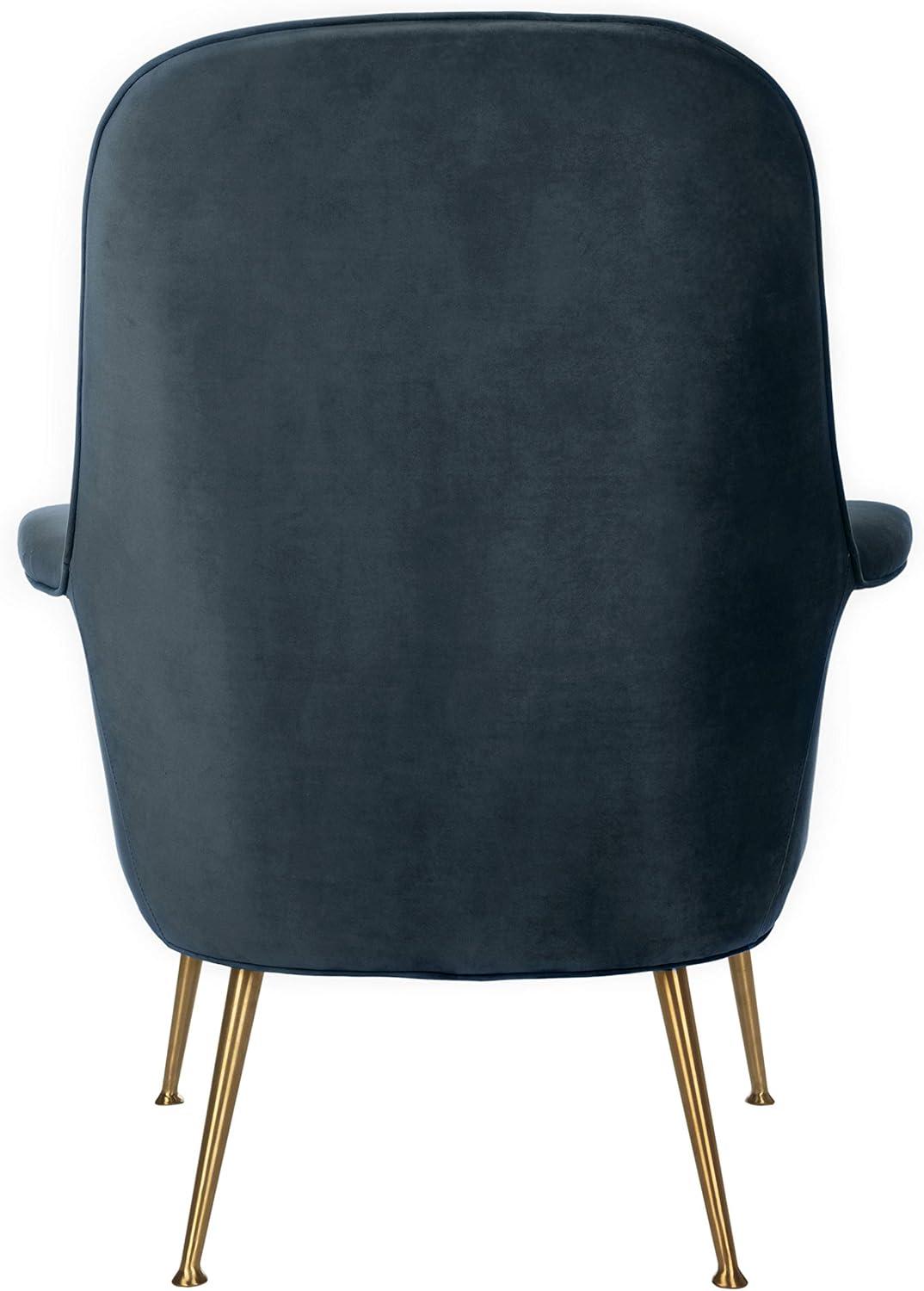 Everly Quinn Velvet Armchair