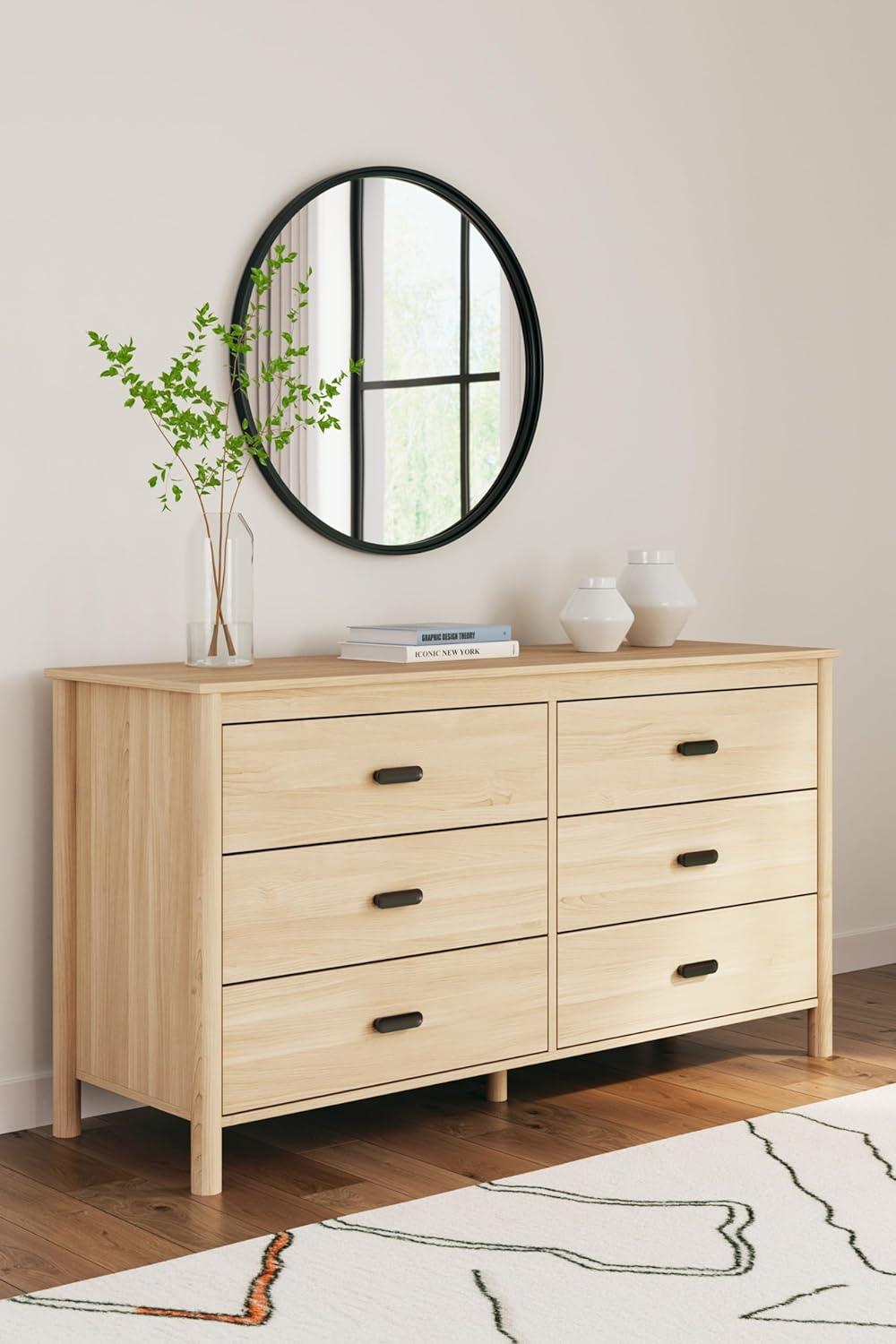 Signature Design by Ashley Cabinella Six Drawer Dresser, Tan
