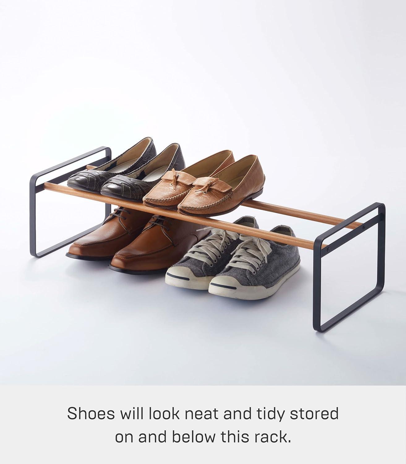 Yamazaki Home Shoe Rack, Steel, Expandable, Stackable