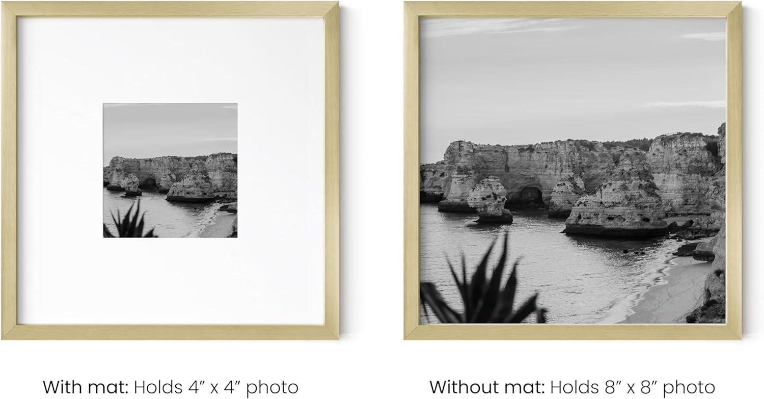 Haus and Hues Matted Square Metal Picture Frames (Set of 3) (Set of 3)