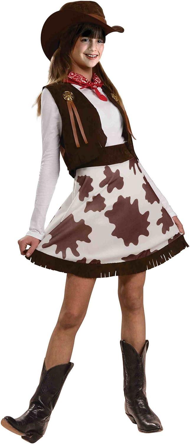 Kids Cowgirl Outfit For Girls Cowgirl Outfit Set With Toddler Cowgirl Hat Western Themed Dress-Up Outfits