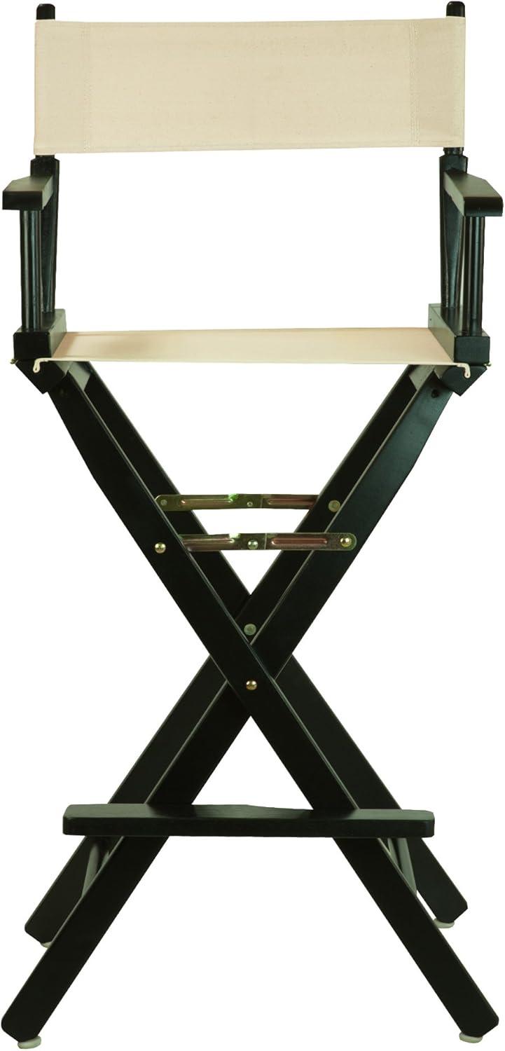Casual Home 230-02-021-12 30 in. Directors Chair Black Frame with Natural & Wheat Canvas