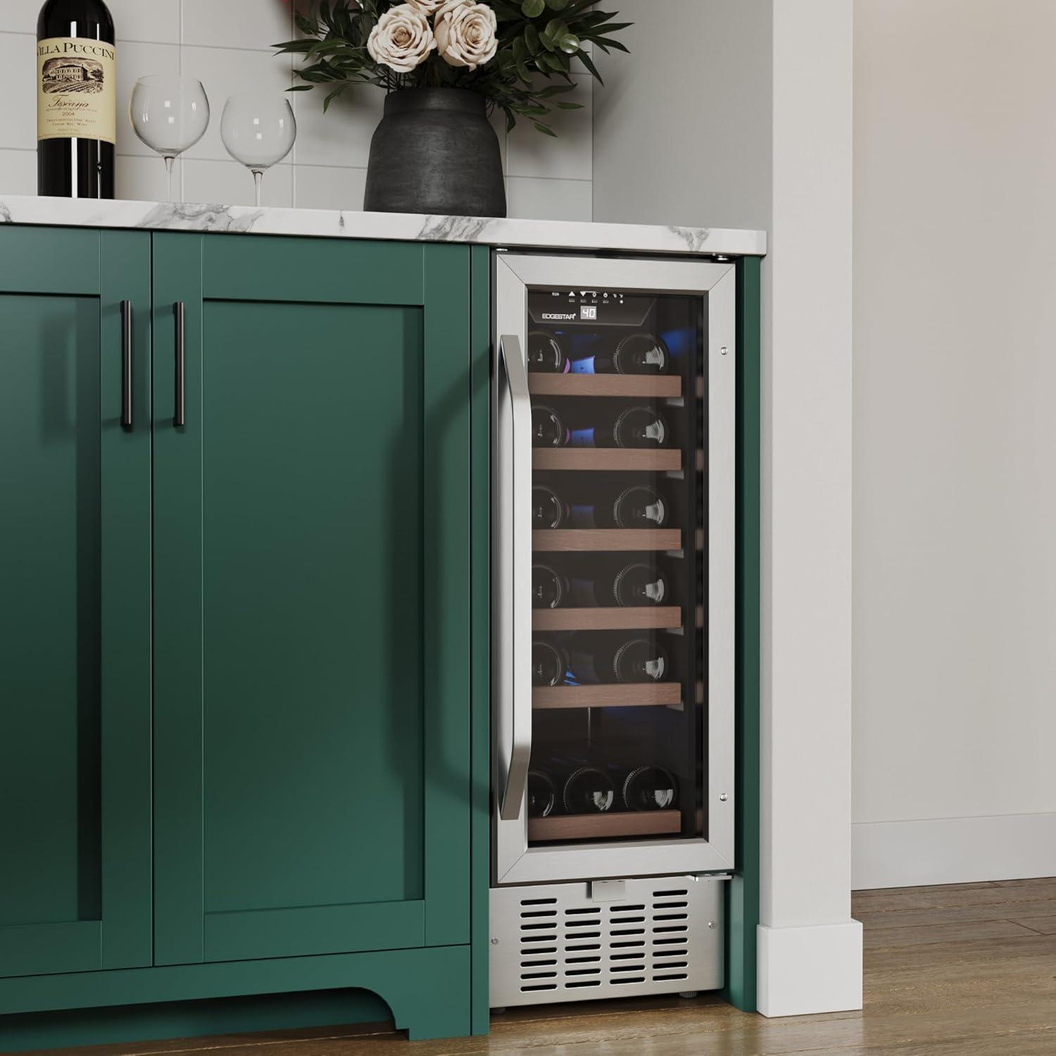 EdgeStar EdgeStar Single Zone 15'' Built-In 30 Bottle Wine Refrigerator with Reversible Door