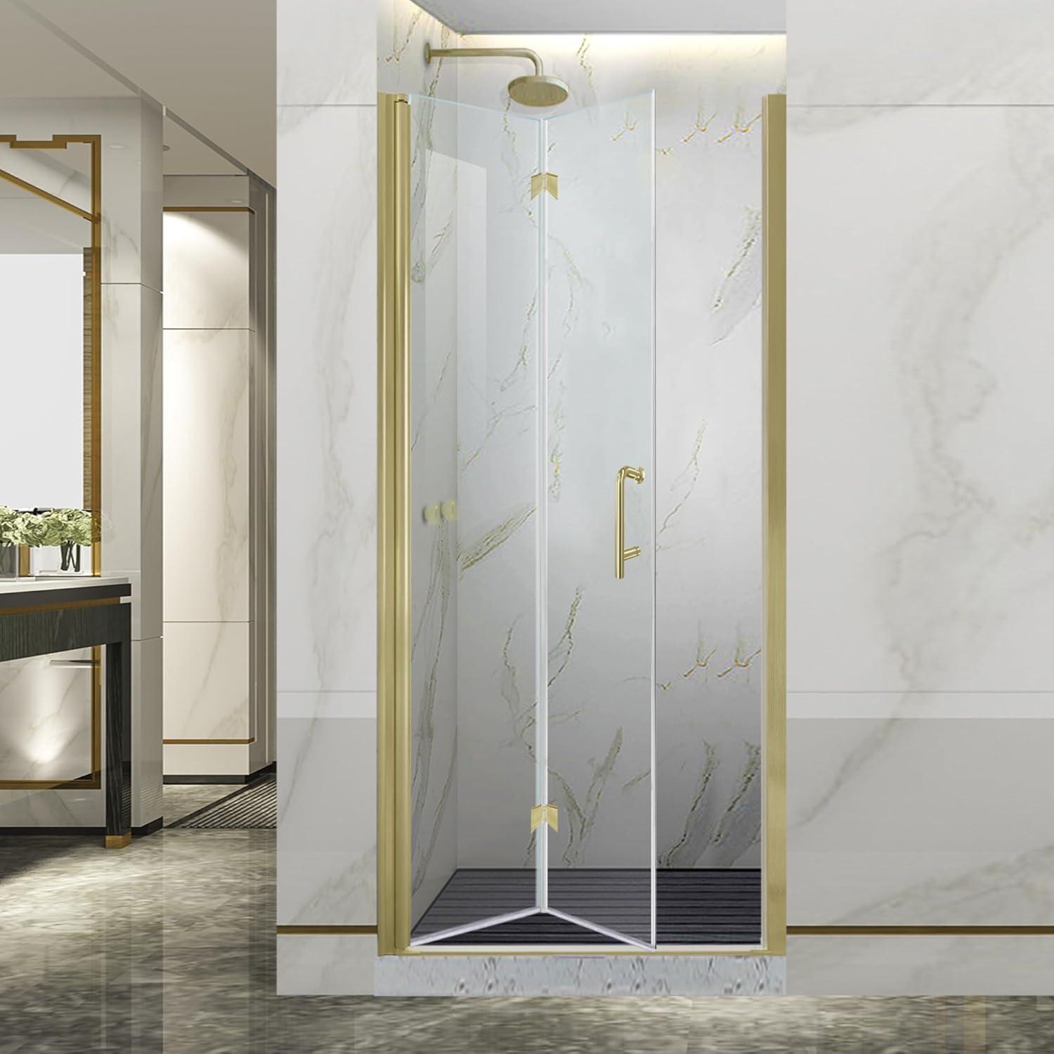 44-48 in.W x 72 in.H Semi-Frameless Sliding Shower Door Clear SGCC Tempered Glass.