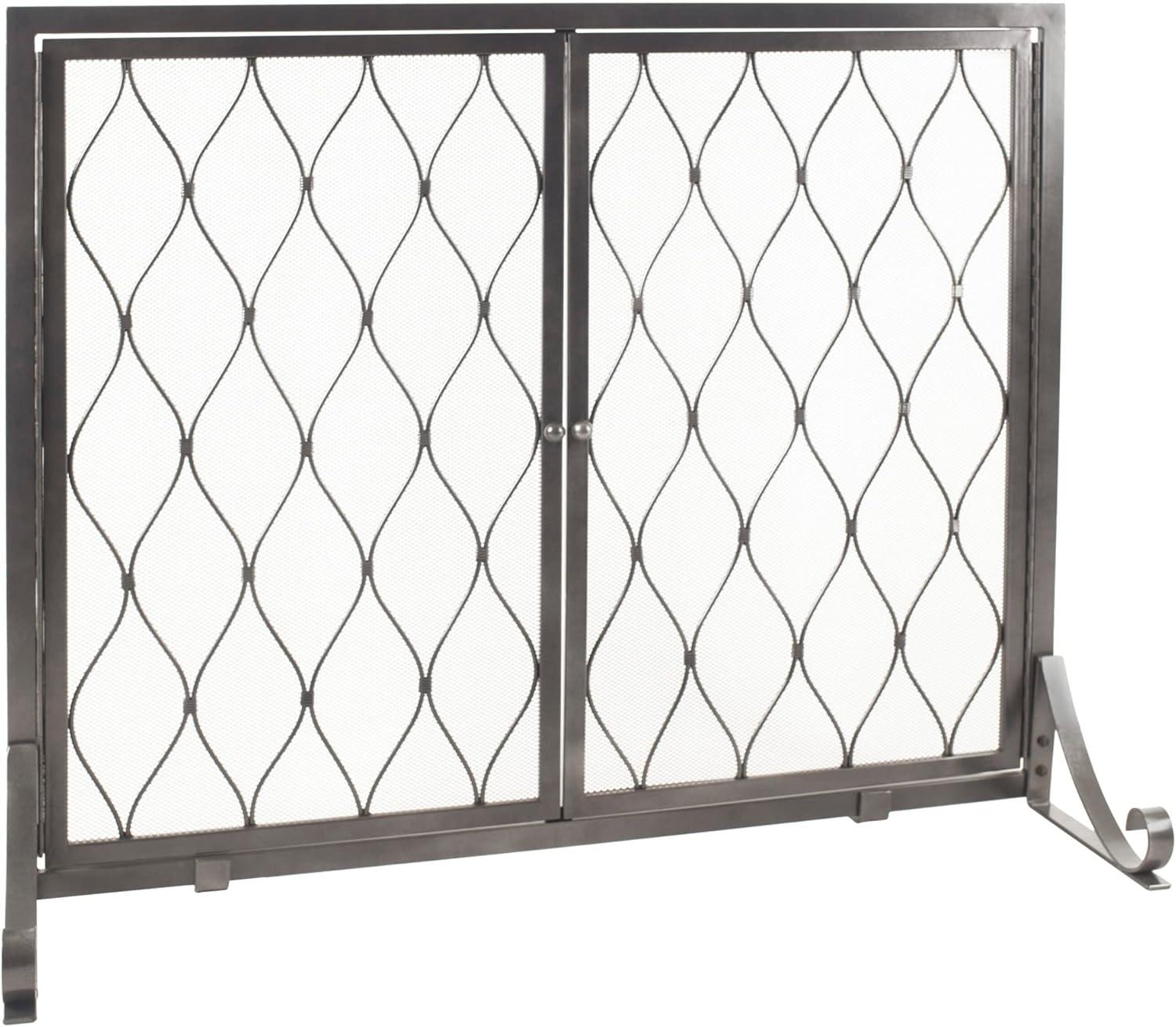 Pleasant Hearth FA628S Stonewall Steel Fireplace Screen