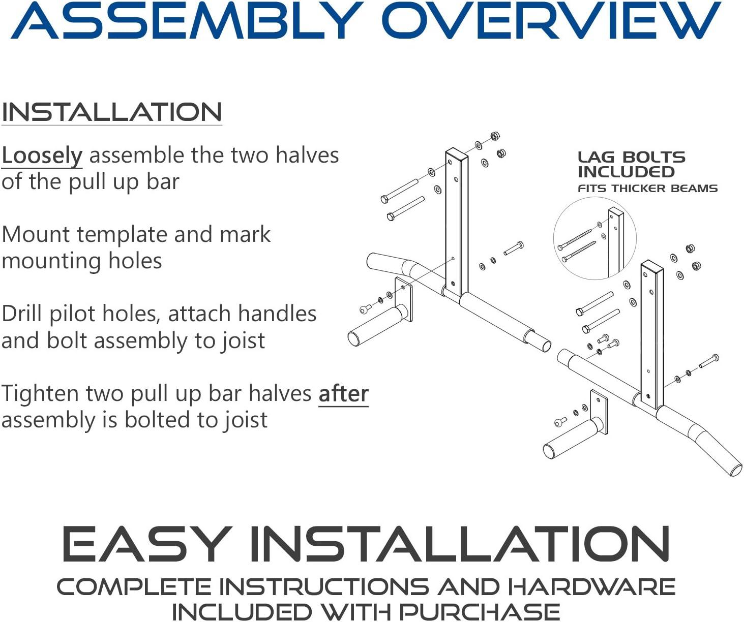 joist mount pull up bar by ultimate body press