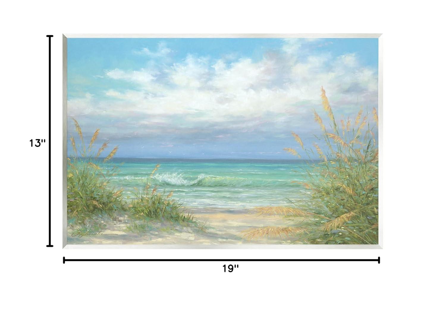 Sea Shoreline Horizon Scenery Coastal Painting Unframed Art Print Wall Art
