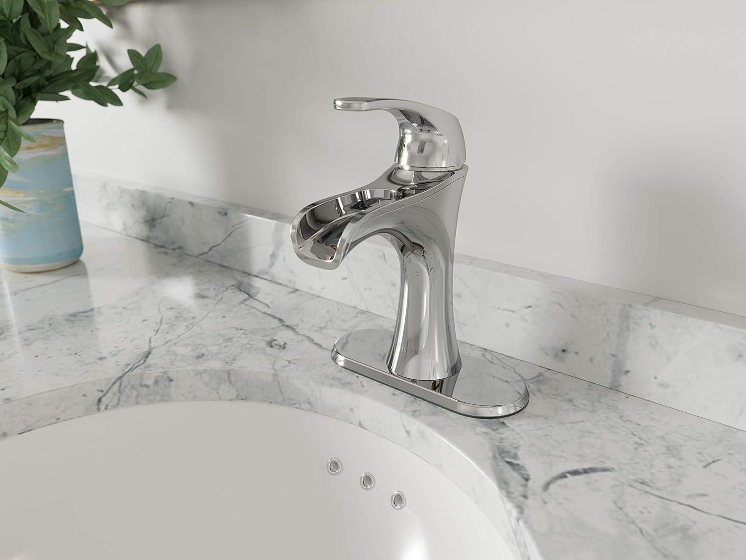 Jaida Centerset Single hole Bathroom Faucet with Drain Assembly