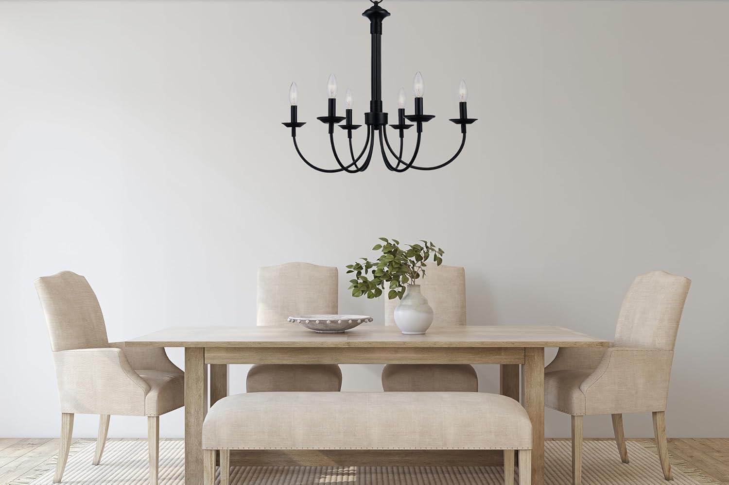 Trans Globe Lighting - Four Light Chandelier-Brushed Nickel Finish