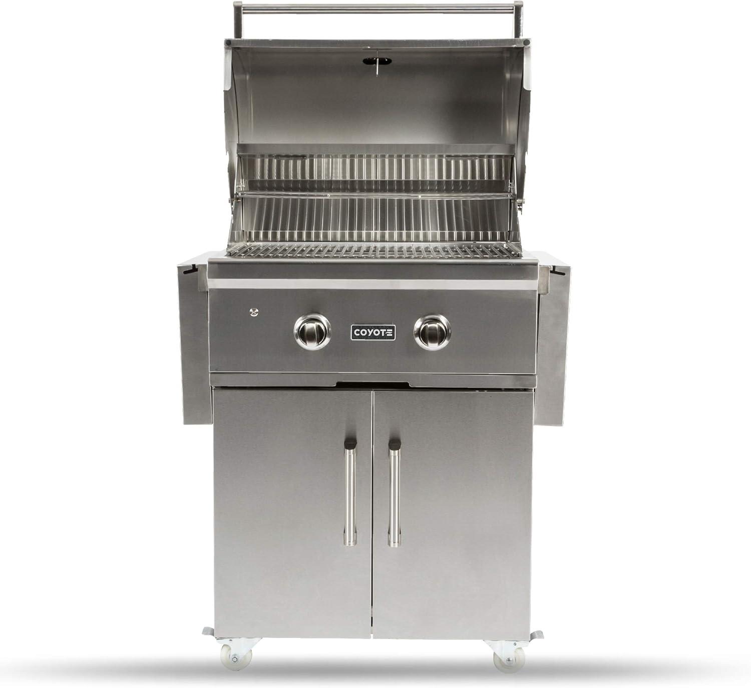 Coyote Grills 2 - Burner Countertop Gas Grill with Cabinet