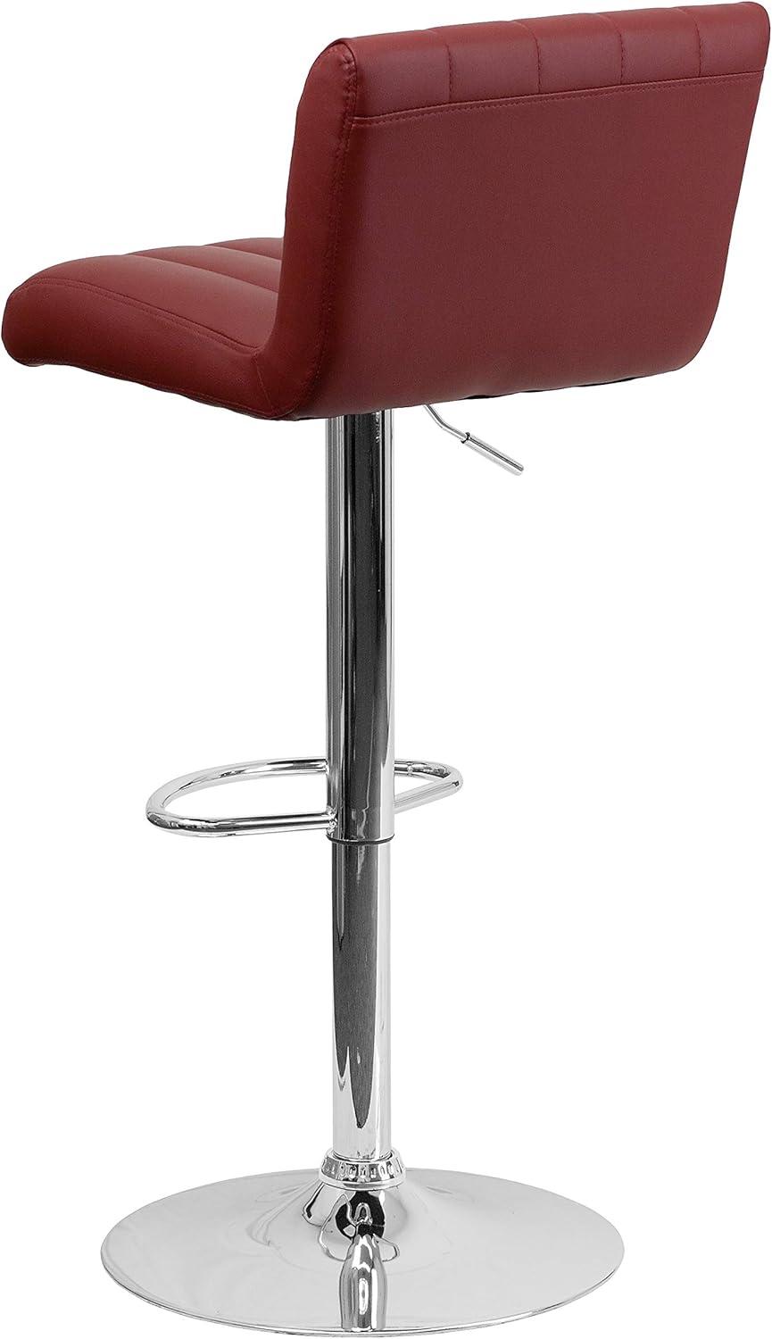 Adjustable Bar Stools - Counter Height Barstools with Back and Armrest