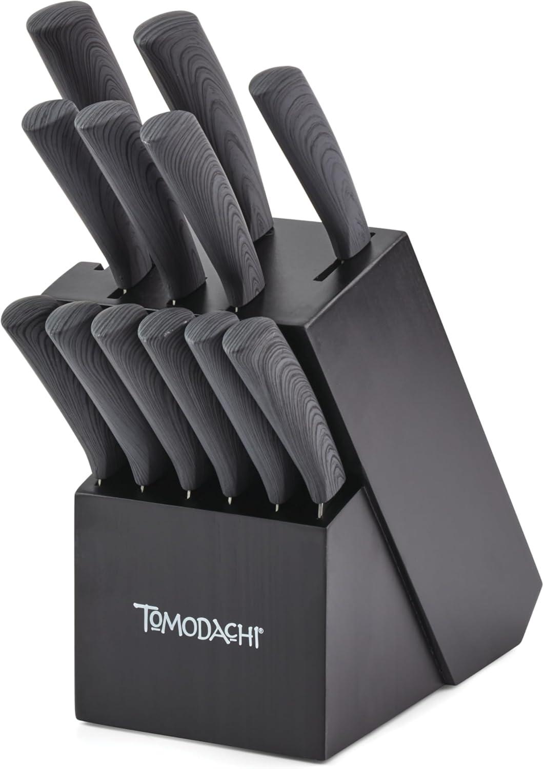 Tomodachi Raintree Ash 13 Piece Cutlery Knife Block Set