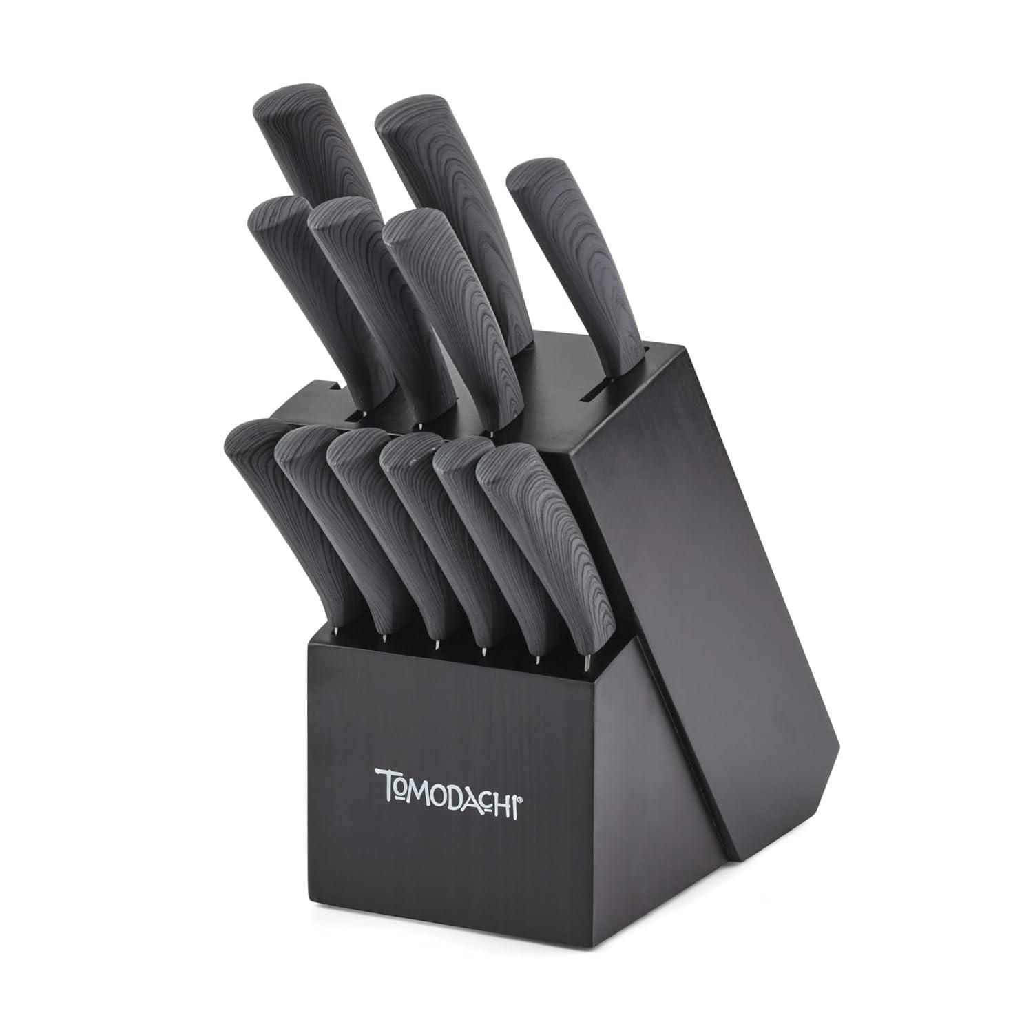 Tomodachi Raintree Ash 13 Piece Cutlery Knife Block Set