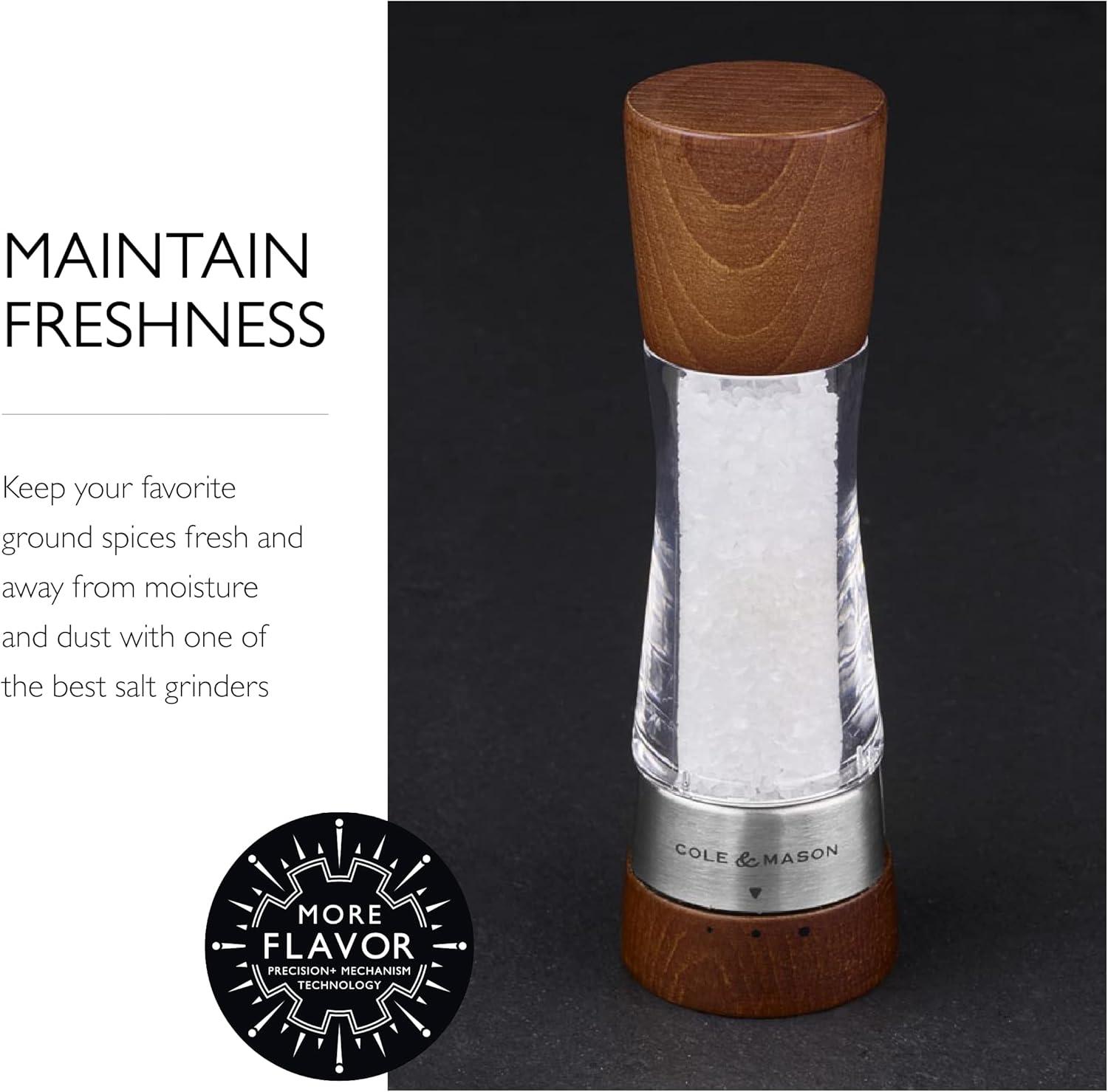 Forest Wood and Acrylic Adjustable Salt Grinder